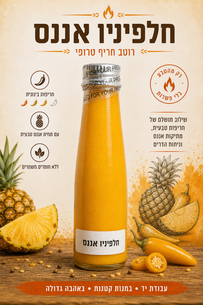 בקבוק חלפיניו אננס של אליהו K טעמים